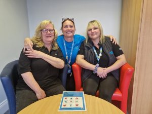 Julie, Nikki and Tina after completing the 12-week Stop Smoking programme.